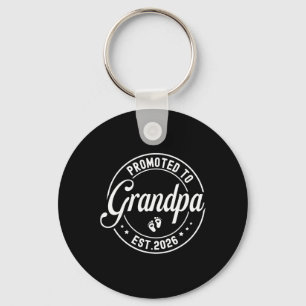 Promoted To Grandpa Est. 2026 Grandparents Baby An Keychain