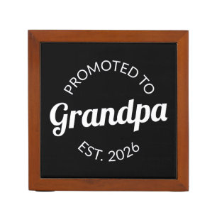 Promoted To Grandpa Est. 2026 I Desk Organizer