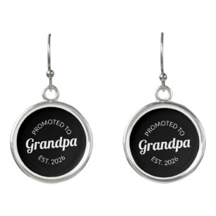 Promoted To Grandpa Est. 2026 I Earrings