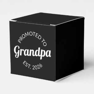 Promoted To Grandpa Est. 2026 I Favor Boxes