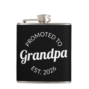 Promoted To Grandpa Est. 2026 I Flask