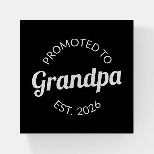 Promoted To Grandpa Est. 2026 I Paperweight