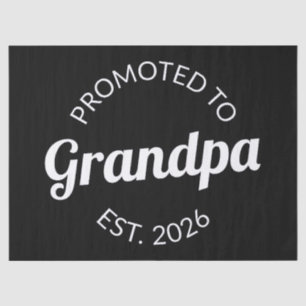 Promoted To Grandpa Est. 2026 I Tissue Paper
