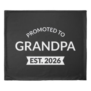 Promoted To Grandpa Est. 2026 II Duvet Cover