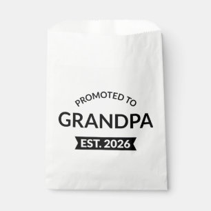 Promoted To Grandpa Est. 2026 II Favor Bag