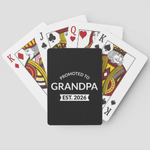 Promoted To Grandpa Est. 2026 II Poker Cards