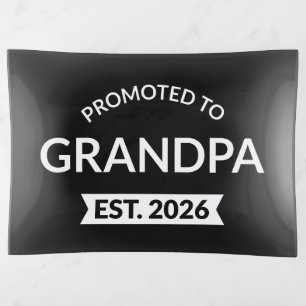 Promoted To Grandpa Est. 2026 II Trinket Tray