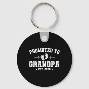 Promoted To Grandpa Est 2026 Pregnancy Announcemen Keychain