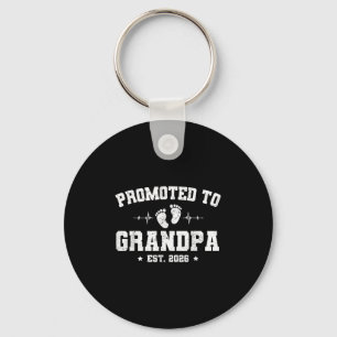 Promoted To Grandpa Est 2026 Pregnancy Announcemen Keychain