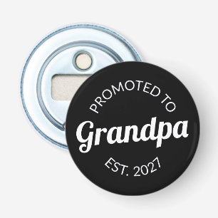 Promoted To Grandpa Est 2027 New Papa I Bottle Opener