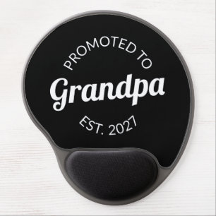Promoted To Grandpa Est 2027 New Papa I Gel Mouse Pad