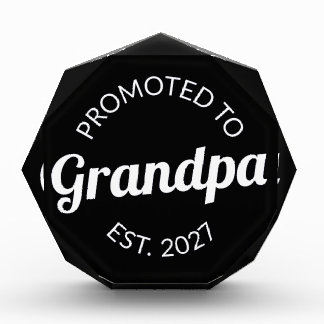 Promoted To Grandpa Est 2027 New Papa I Photo Block