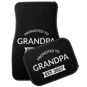 Promoted To Grandpa Est 2027 New Papa II Car Floor Mat