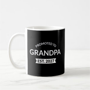 Promoted To Grandpa Est 2027 New Papa II Coffee Mug