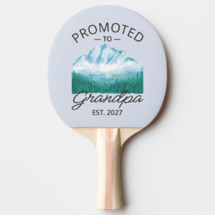 Promoted To Grandpa Est 2027 New Papa VI Ping Pong Paddle