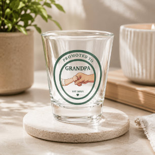 Promoted to Grandpa Est. 20XX Shot Glass