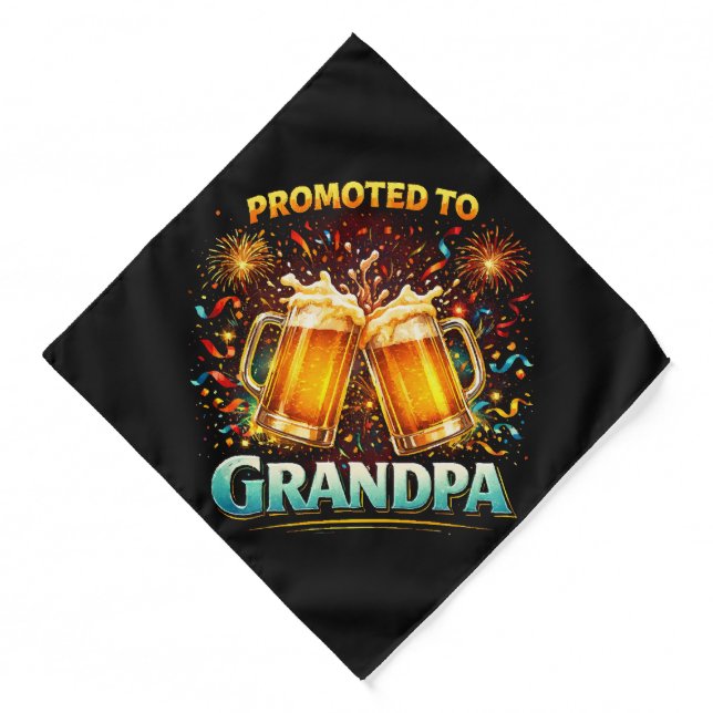 Promoted To Grandpa Future Bandana (Front)