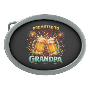 Promoted To Grandpa Future Belt Buckle
