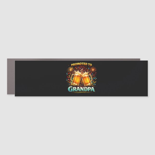 Promoted To Grandpa Future Car Magnet (Front)