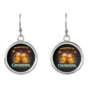 Promoted To Grandpa Future Earrings