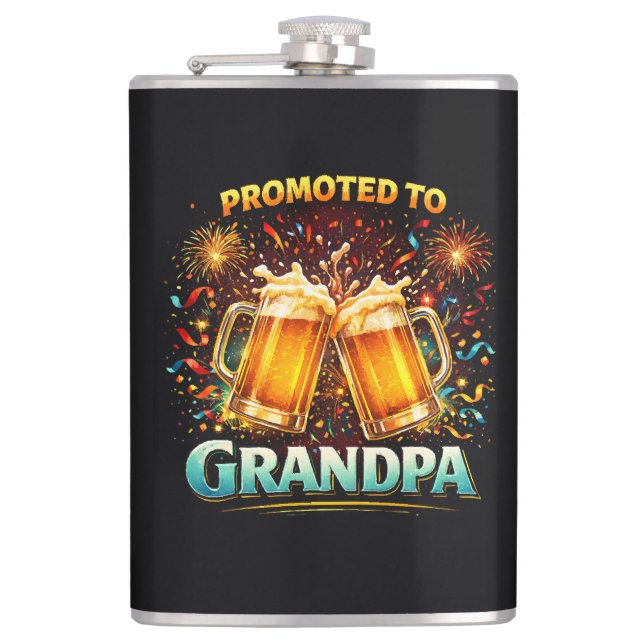 Promoted To Grandpa Future Flask (Front)