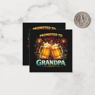 Promoted To Grandpa Future Note Card
