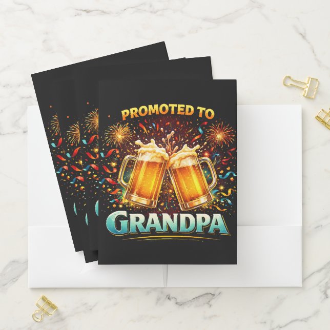 Promoted To Grandpa Future Pocket Folder (In Situ)