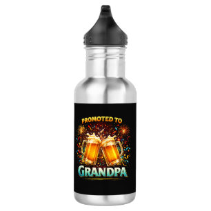 Promoted To Grandpa Future Stainless Steel Water Bottle
