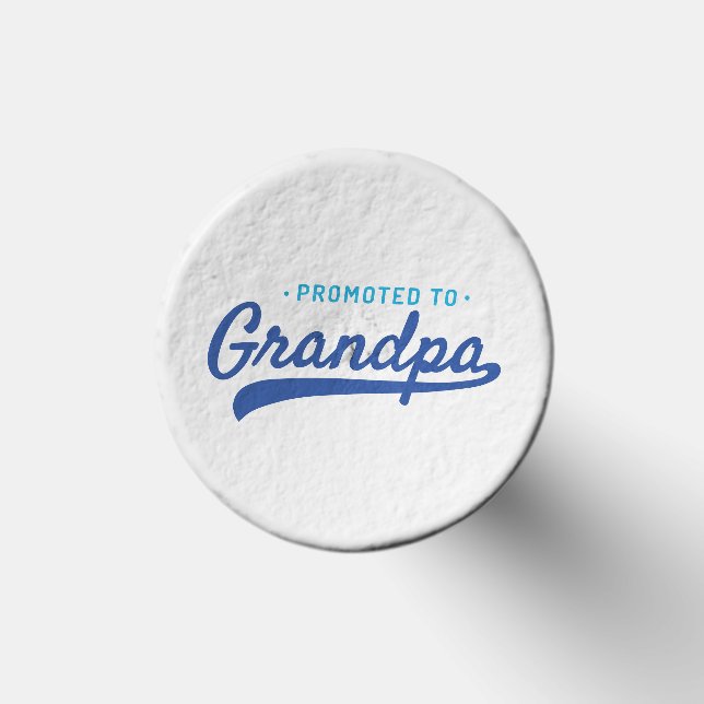 Promoted to Grandpa Retro Script Golf Tees (Top)