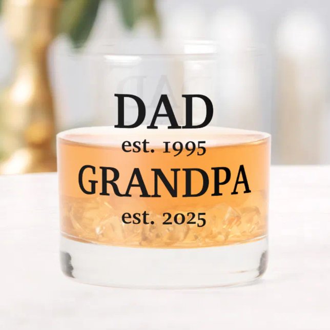 Promoted to Grandpa Whiskey Glass (Creator Uploaded)