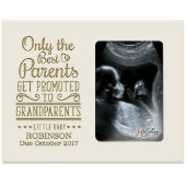 Promoted to Grandparent Ivory Picture Frame (Front)