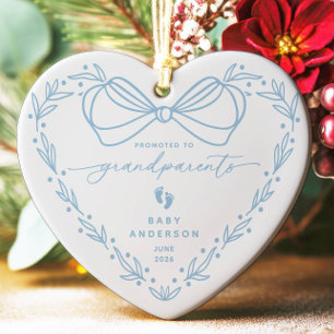 Promoted to Grandparents Christmas Ornament
