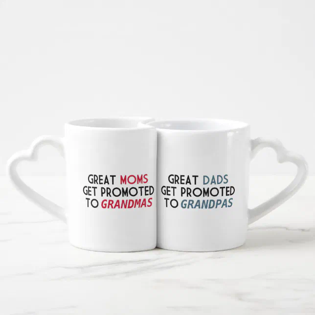 Promoted To Grandparents Coffee Mug Set Zazzle