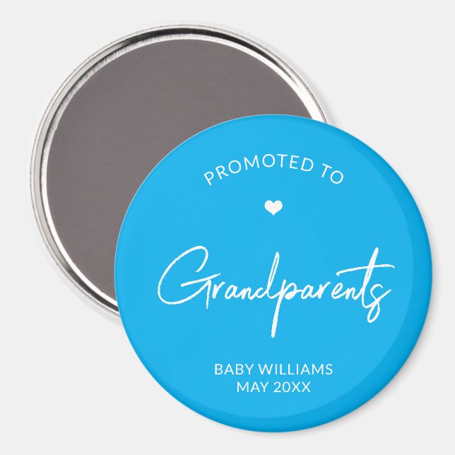 Promoted to Grandparents Pregnancy Announcement Magnet (Front/Back)