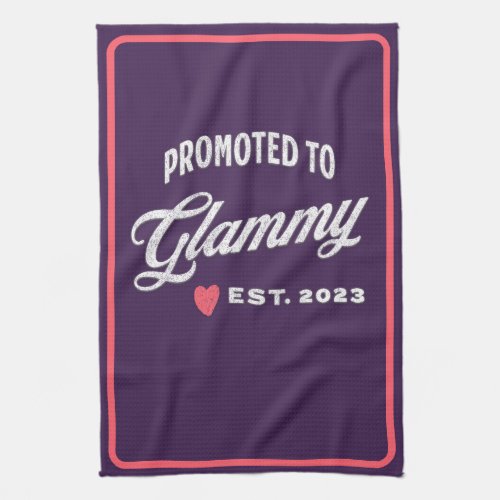 Promoted To Granny Est 2023 For New Grandma Kitchen Towel
