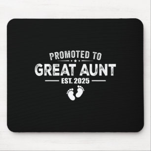 Promoted To Great Aunt 2025 Baby &amp; Aunt Funny  Mouse Pad