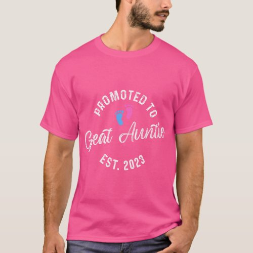 Promoted To Great Auntie Est 2023  girl T_Shirt
