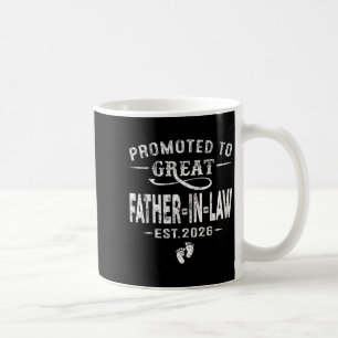 Promoted To Great Father-in-law 2026 Pregnancy Ann Coffee Mug