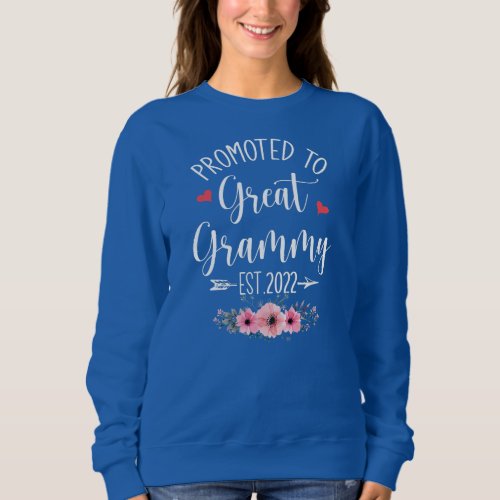 Promoted To Great Grammy Est 2022 Mothers Day  Sweatshirt