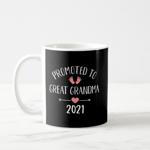 Promoted To Great Grandma 2021 Coffee Mug