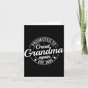 Promoted To Great Grandma Again 2025 Pregnancy Bab Card