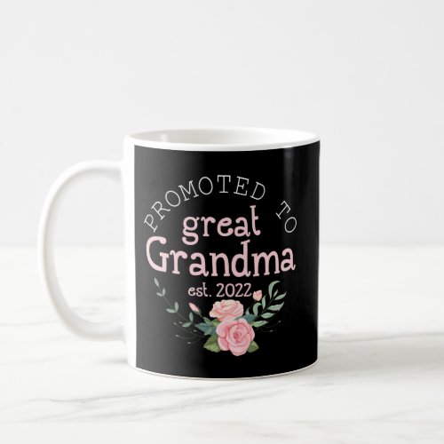 Promoted To Great Grandma Est 2022 First Time Gran Coffee Mug