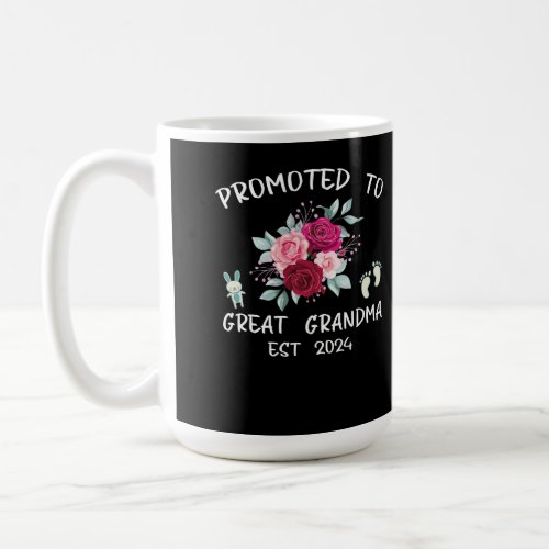 Promoted To Great Grandma Est 2024 Coffee Mug