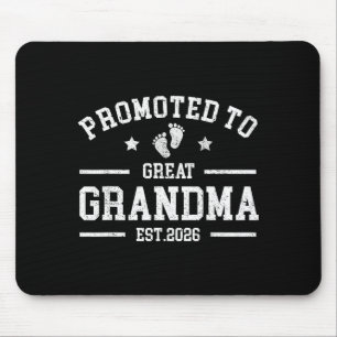 Promoted To Great Grandma Est. 2026 Baby Announcem Mouse Pad