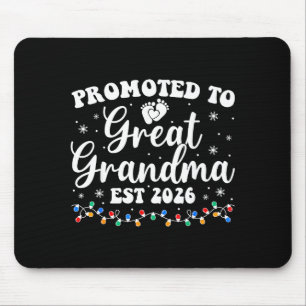 Promoted To Great Grandma Est 2026 First Time New Mouse Pad