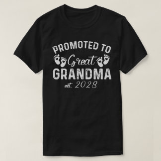 Promoted to Great Grandma Est 2028 T-Shirt