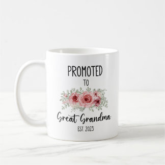 Promoted To Great Grandma Mug 2025, Great Grandma