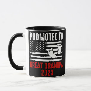 Promoted To Great Grandpa 2023 Soon To Be Mug