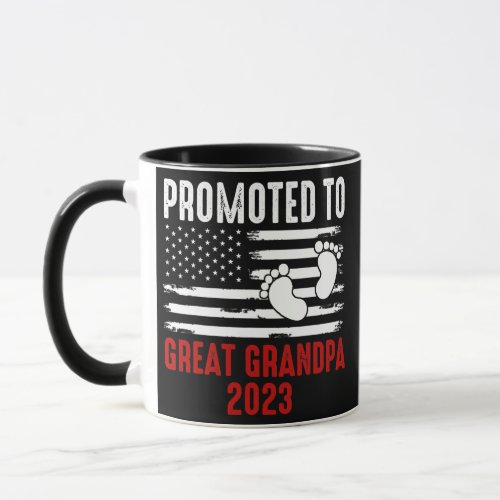Promoted To Great Grandpa 2023 Soon To Be Mug