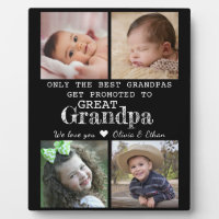 Promoted To Great Grandpa 4 Photo Collage